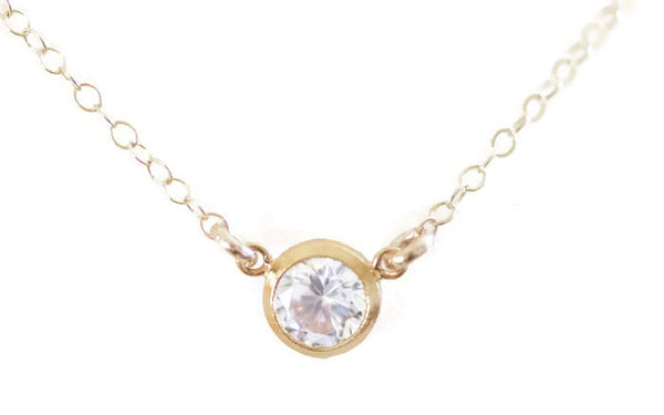 The Isabel Cubic Zirconia Necklace (Gold or Silver)