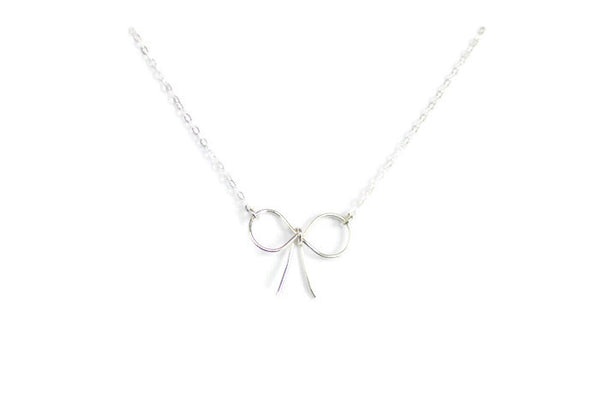 The Tiffany Bow Necklace (Gold or Silver)
