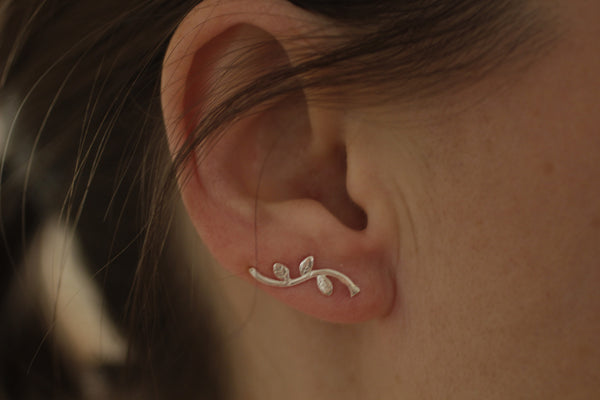 The Ivy Vine Ear climber earrings (Sterling Silver)