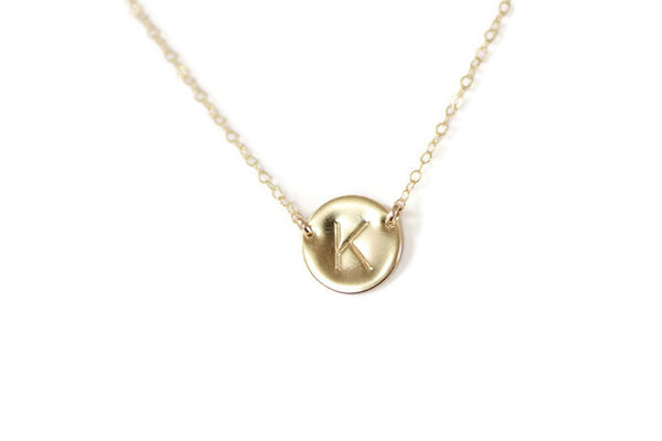 The Elle Initial Necklace (Silver or Gold)