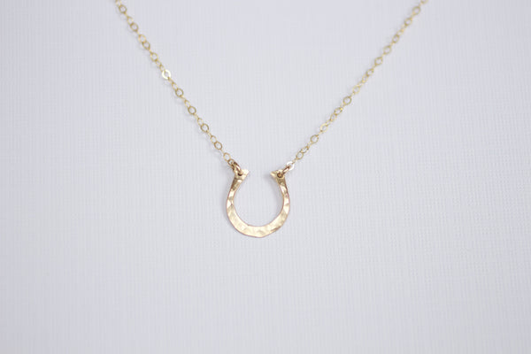 The Lucky Horseshoe necklace (Gold or Silver)