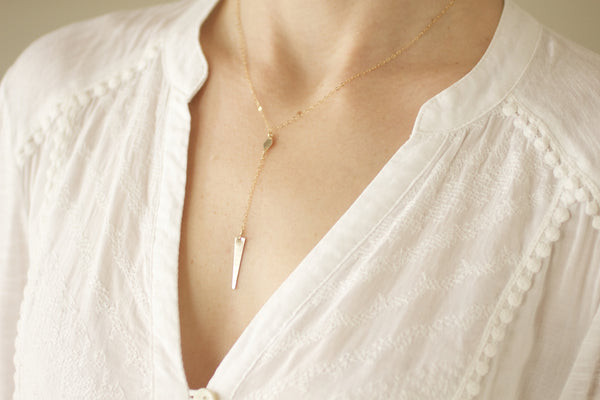 The Roxy Y Lariat Necklace Necklace (Gold or Silver)