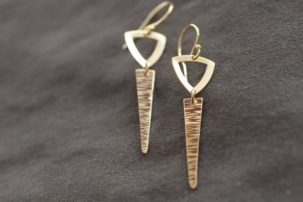 The Hannah Dagger Earrings (Gold or Silver)
